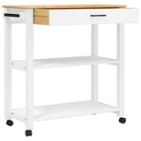 Kitchen Trolley MONZA 84x40x88.5 cm Solid Wood Pine 376105