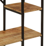 Clothes Rack with Shelves 90x40x190 cm Solid Wood Mango and Iron 358577