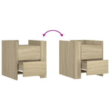 Bedside Cabinet Sonoma Oak 45x50x50 cm Engineered Wood 848285