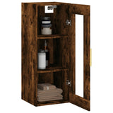 Wall Mounted Cabinet Smoked Oak 34.5x34x90 cm 828905