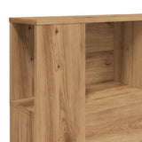 Headboard Cabinet Artisan Oak 140x18.5x102.5 cm Engineered Wood 856881