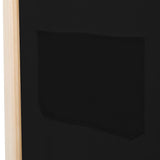 6-Panel Room Divider Black 240x170x4 cm Fabric 248186