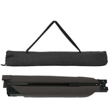 Folding Camping Bed Folding Manual Black Oxford fabric 42003187