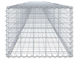 Gabion Basket with Cover 1000x50x50 cm Galvanised Iron 3295141