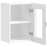 Kitchen Wall Cabinet with Glass Door Lucca High Gloss White 853769