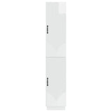 Cabinet Set 2 pcs High Gloss White Engineered Wood 3416794
