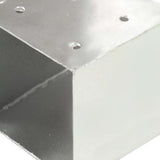 145472 Post Connectors 4 pcs T Shape Galvanised Metal 91x91 mm