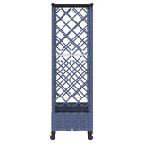 Raised Bed with Trellis and Roof Grey 164 x 40 x 127 cm PP 3423122