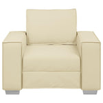 Sofa Chair 59 cm with Cushion Cream Faux leather 4105040