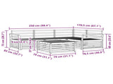 Outdoor Sofa Set 5 pcs Natural Solid Acacia Wood 3373419