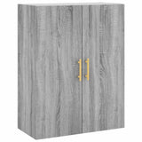 Highboard Grey Sonoma 69.5x34x180 cm Engineered Wood 3195897