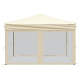 Folding Party Tent with Sidewalls Cream 3x3 m 93529