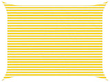 Sun Shade Sail Yellow and White 4 x 4 m 100% Polyester Oxford 42030977