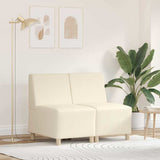 Modular Sofa Unit Armless 2 pcs Cream 55 x 74 x 82 cm 3399778