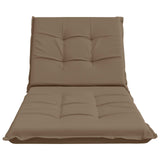 Sunlounger Cushion GEMERT 100% Polyester Taupe 190 x 80 x 9 cm 947429
