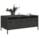 Coffee Table Black 101.5x50x43.5 cm Cold-rolled Steel 851268