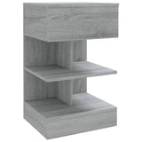 ZNTS Bedside Cabinets 2 pcs Grey Sonoma 40x35x65 cm Engineered Wood 816044