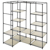 282451 Corner Wardrobe Cream 130x87x169 cm
