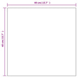 Wall Mirrors 2 pcs 40x40 cm Square Glass 3051621