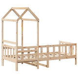 Day Bed with Roof without Mattress 80x200 cm Solid Wood 3282212
