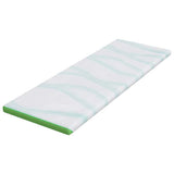Mattress Topper White and Green 80 x 200 x 6 cm Jaquard Fabric 4106166