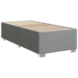 Box Spring Bed with Mattress Light Grey 100x200 cm Fabric 3285792