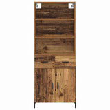 Highboard Old Wood 69.5 x 32.5 x 180 cm Engineered Wood 3415645