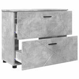 Bathroom Cabinet with Drawer Concrete Grey 76.5 x 35 x 64 cm 883297