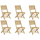 Folding Garden Chairs 6 pcs 48.5x61.5x87 cm Solid Wood Acacia 3214228