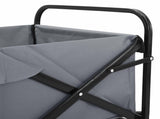 Folding Wagon Grey 89 x 63 x 96 cm Steel and Polyester Oxford 42020658