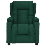 Recliner Chair Dark Green Fabric 339054