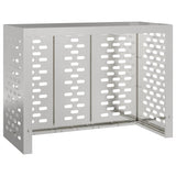 Air Conditioner Cover Silver 110 x 50 x 80 cm Stainless steel 865908