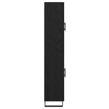 Highboard Black Oak 69.5 x 34 x 180 cm Engineered Wood 3416151