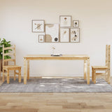 Dining Table Corona 180x90x75 cm Solid Wood Pine 4005720