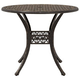 Garden Dining Set 5 pcs Bronze Aluminium 3334716