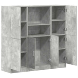 3 Piece Kitchen Cabinet Set Concrete Grey Engineered Wood 3324154