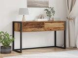 End Table with Drawer Old Wood 100 x 36 x 75 cm Engineered Wood 886700