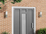 Outdoor Wall Light 2 pcs Silver 15 x 7.5 x 33 cm 4005954