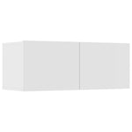 7 Piece TV Cabinet Set White Engineered Wood 3114302