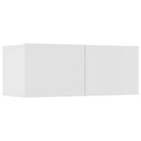 8 Piece TV Cabinet Set White Engineered Wood 3114286