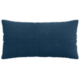 Cushion Cover 12 pcs ALMELO Navy Blue 40 x 80 cm Corduroy 914631