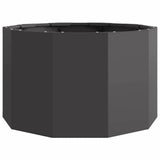 Planter Black 60 x 60 x 35 cm Steel 883738