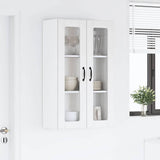 Wall Glass Cabinet LUCCA White 60 x 31 x 100 cm Engineered Wood 885175