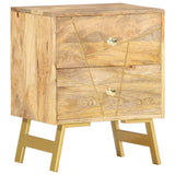 Bedside Cabinet 40x30x50 cm Solid Mango Wood 285876