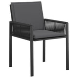 Garden Dining Set 13 pcs Black Poly Rattan 3422837