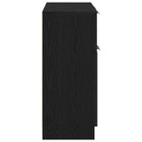 Sideboard with Drawer Black Oak 60 x 30 x 70 cm Engineered Wood 862738