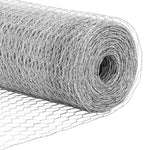 Fence with Posts Silver 0.4 x 25 m Steel 3336983