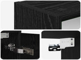 Bathroom Mirror Cabinet Black Oak 43 x 16 x 62.5 cm 889144