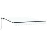 Retractable Awning White 350 x 250 cm Polyester and Aluminium 3330361
