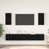 Wall TV Cabinet 3 pcs 100 x 30 x 30 cm Black Oak 3393346